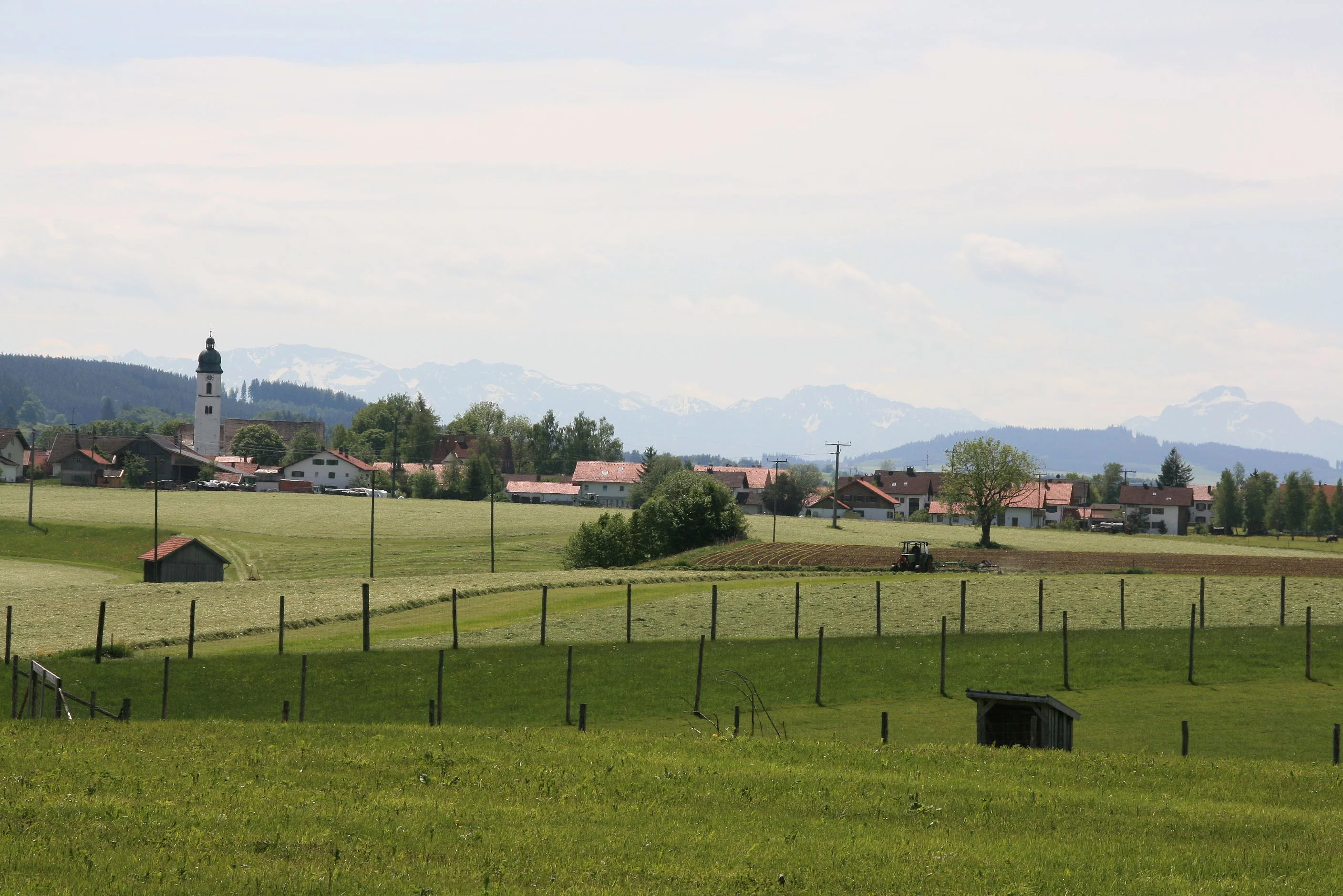 Blick auf Bidingen von Norden